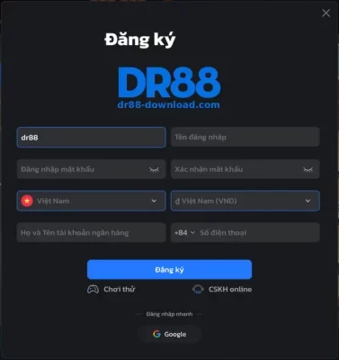 ĐĂNG KÝ DR88